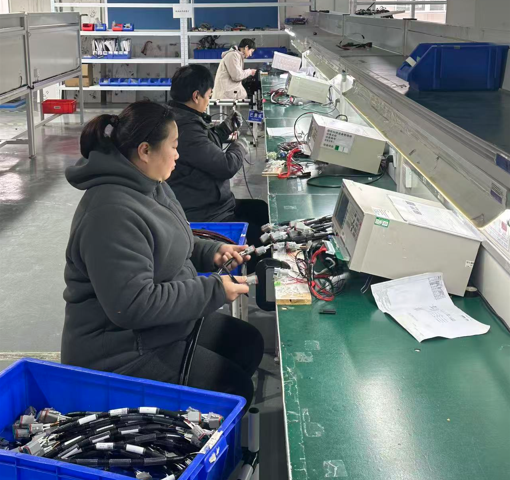 Wire Conductor DC Resistance Test Technician performing a DC resistance test on a cable spool